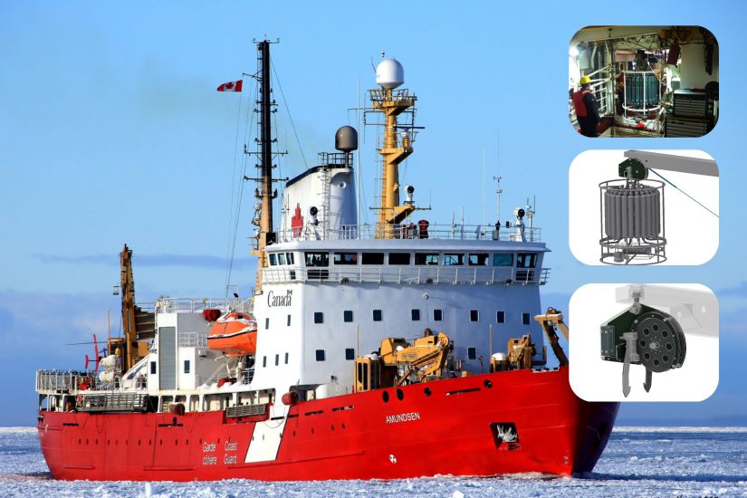 Design a new onboarding and capture sheave for CCGS Amundsen 